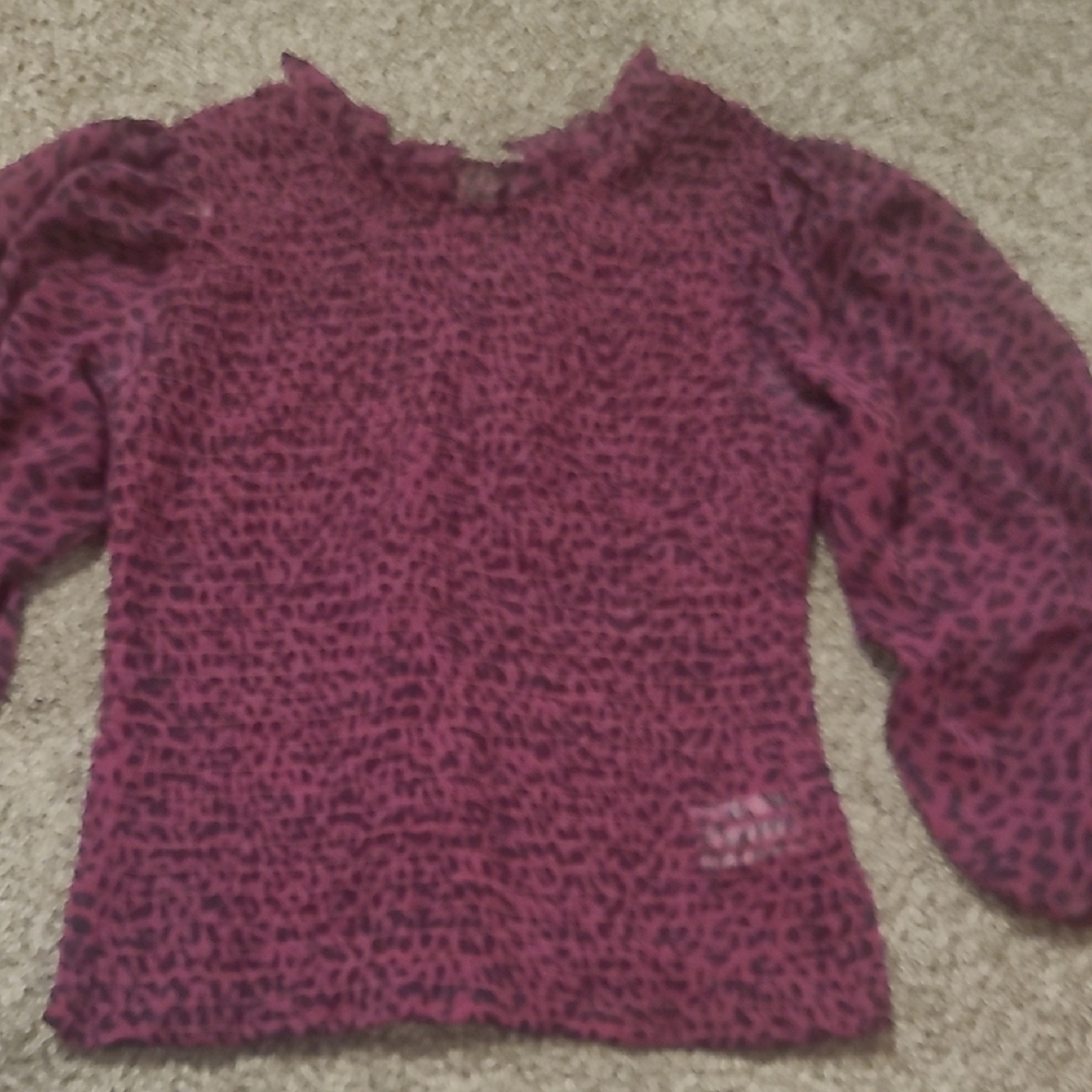 Express Pink Blouse with Textured Design